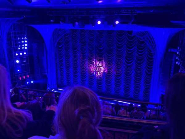 Lunt-Fontanne Theatre, section: Front Mezzanine C, row: B, seat: 114