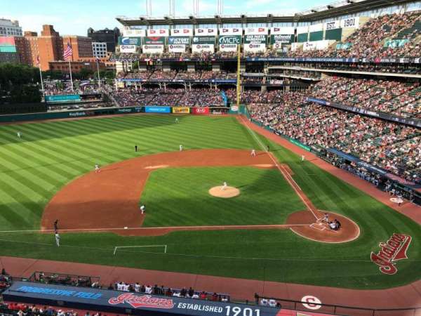 Progressive Field, section: 460, row: A, seat: 6
