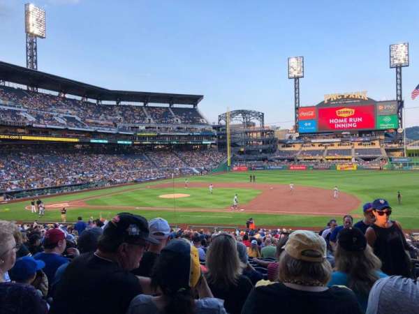 PNC Park, section: 109, row: W, seat: 2