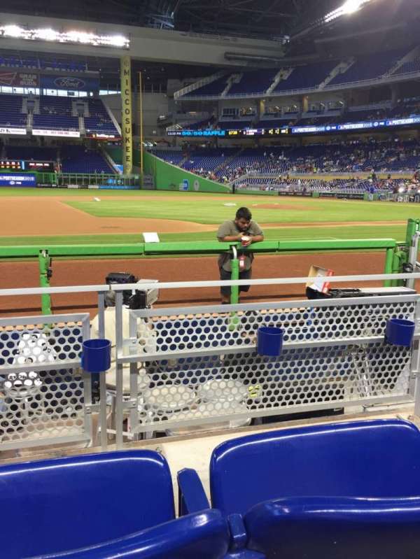 LoanDepot Park, section: 21, row: B, seat: 15