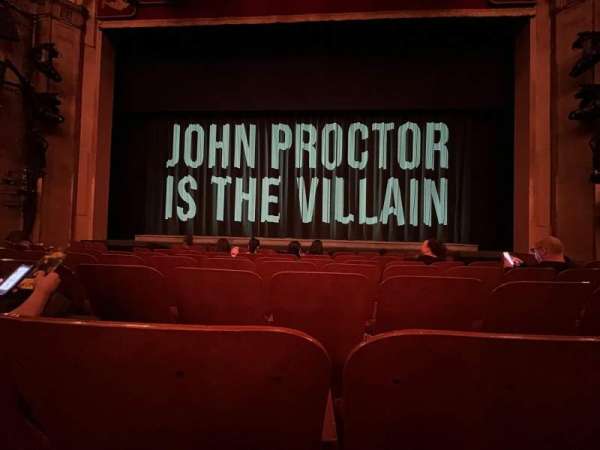 Booth Theatre, section: Orchestra C, row: E, seat: 109