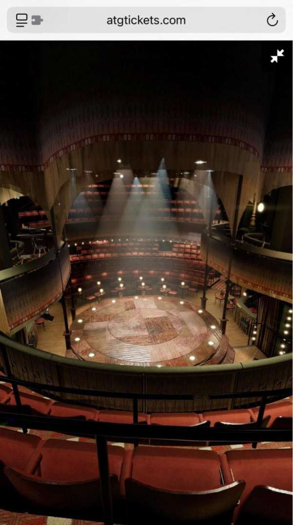 Playhouse Theatre, section: Dress Circle, row: CC, seat: 7