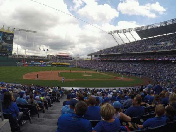 Kauffman Stadium, section: 120, row: x, seat: 2