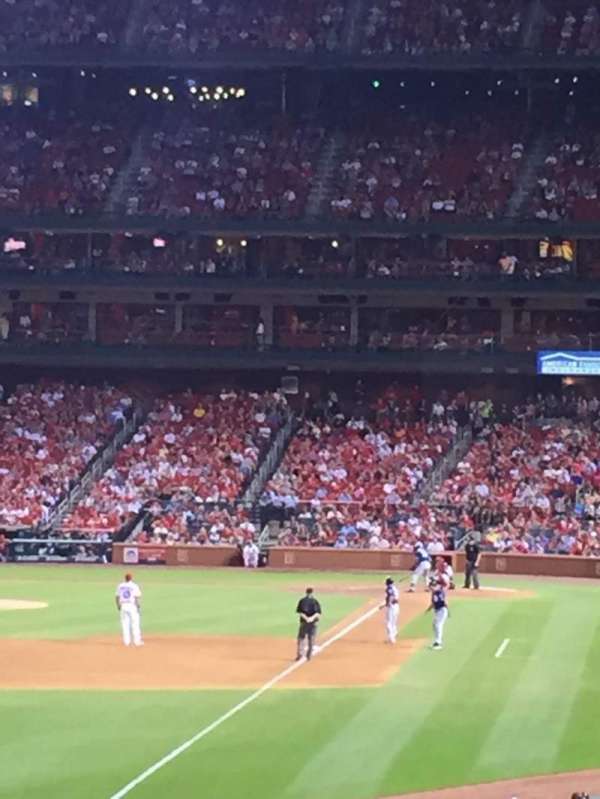 Busch Stadium, section: Left Field Landing, row: B, seat: 8