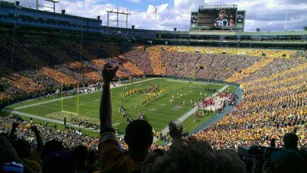 Lambeau Field, section: 347, row: 5, seat: 9