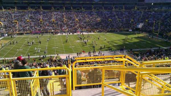Lambeau Field, section: 322, row: 4, seat: 1