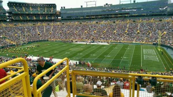 Lambeau Field, section: 412, row: 3, seat: 1