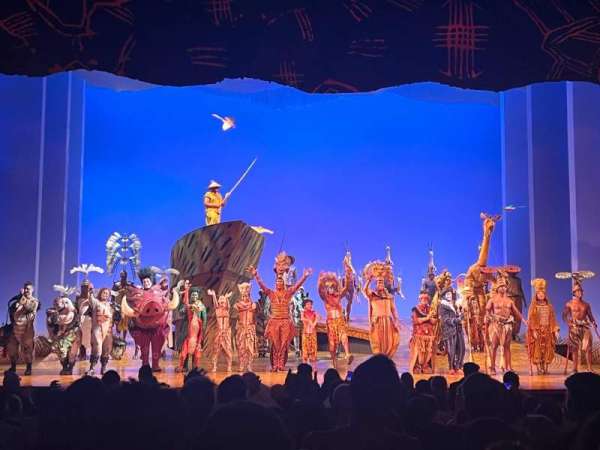Minskoff Theatre, section: Orchestra C, row: O, seat: 112