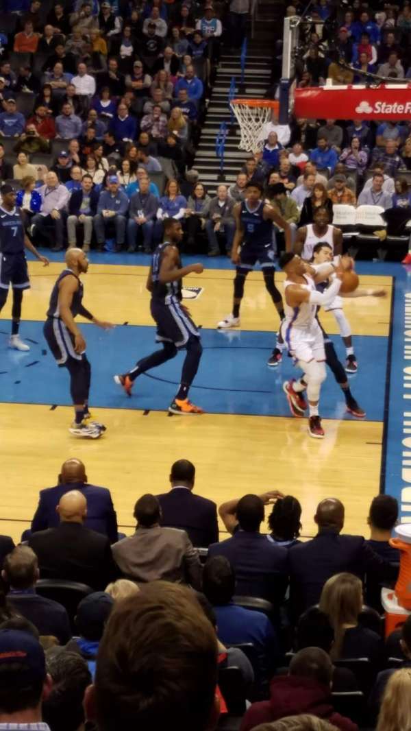 Paycom Center, section: 114, row: K, seat: 13