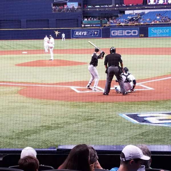 Tropicana Field, section: 103, row: M, seat: 1