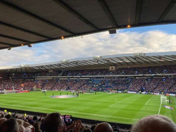 Hampden Park, section: C1, row: KK, seat: 109