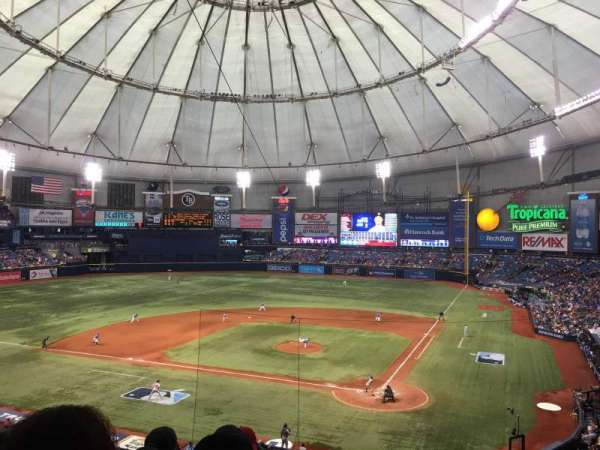 Tropicana Field, section: 205, row: E, seat: 12