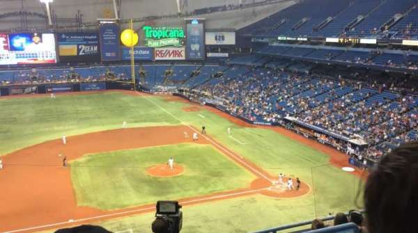 Tropicana Field, section: 311, row: G, seat: 2