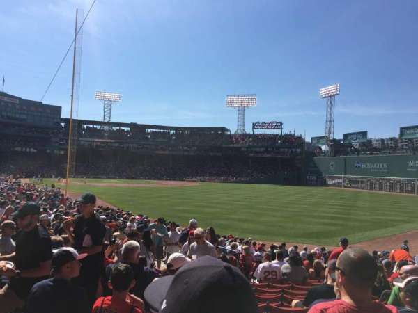 Fenway Park, section: Right Field Box 90, row: QQ, seat: 16