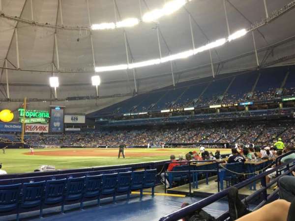 Tropicana Field, section: 127, row: G, seat: 11