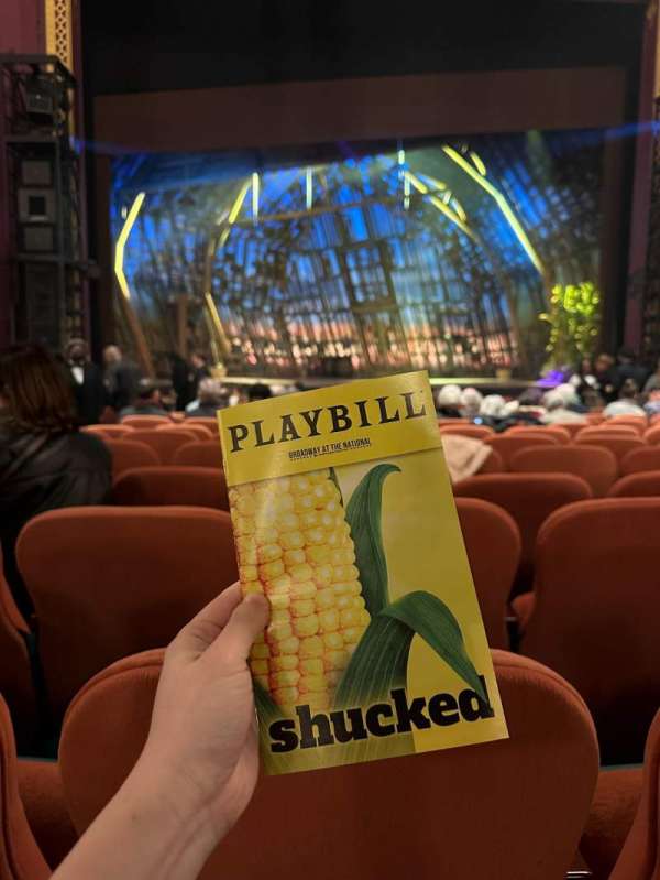 National Theatre, DC, section: Orchestra C, row: P, seat: 108