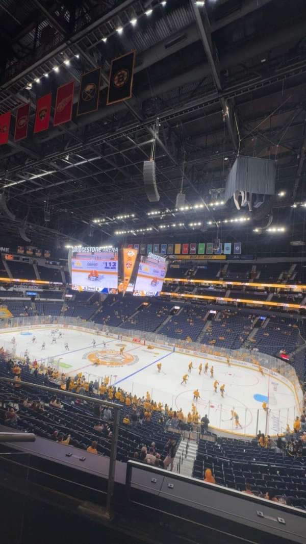 Bridgestone Arena, section: 219, row: E, seat: 12