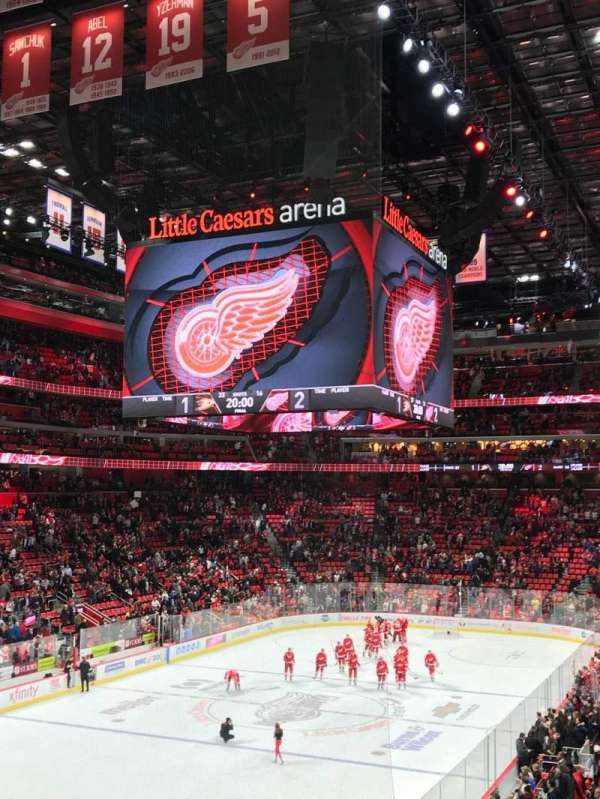 Little Caesars Arena, section: 114, row: 23