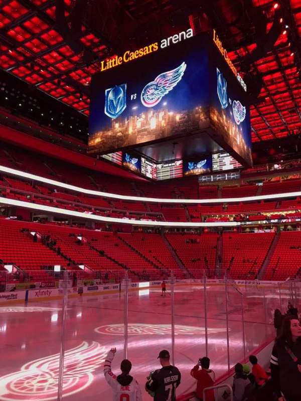 Little Caesars Arena, section: 113, row: 7