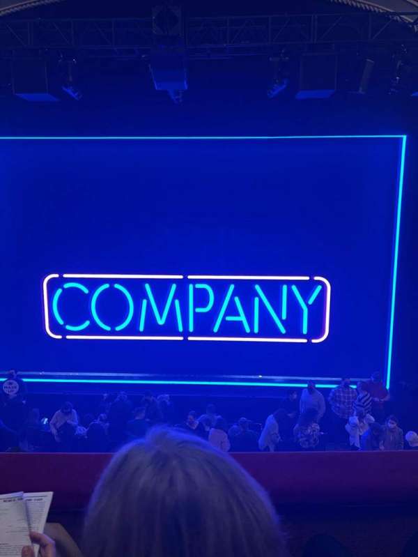 Bernard B. Jacobs Theatre, section: Mezzanine C, row: B, seat: 105