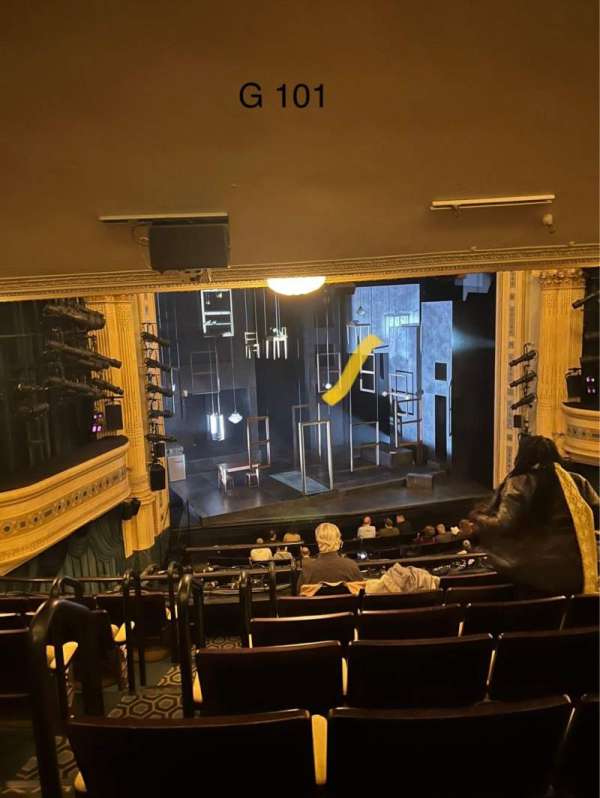 Hudson Theatre, section: Dress Circle C, row: G, seat: 101