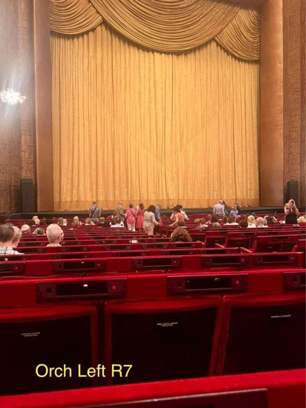 Metropolitan Opera House - Lincoln Center, section: Orchestra L, row: R, seat: 7