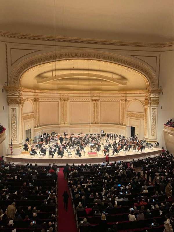Carnegie Hall, section: Box 38, row: 1, seat: 3