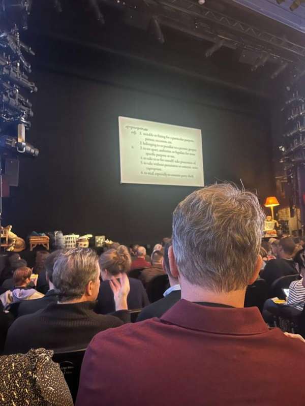 Hayes Theater, section: Orchestra l, row: K, seat: 5