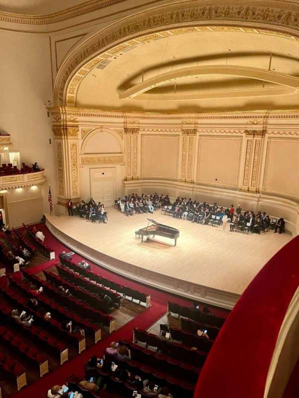 Carnegie Hall, section: Box 14, row: 1, seat: 3