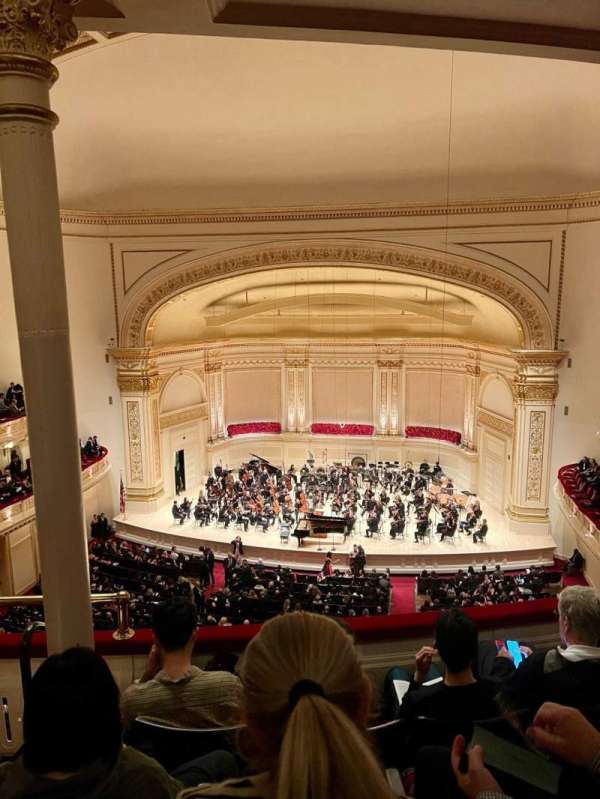 Carnegie Hall, section: Dress Circle RC, row: DD, seat: 4