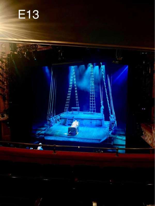 Longacre Theatre, section: Mezzanine R, row: E, seat: 13