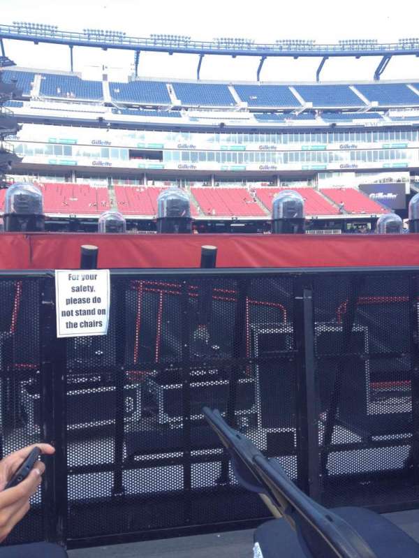 Gillette Stadium, section: Floor B3, row: 27, seat: 2