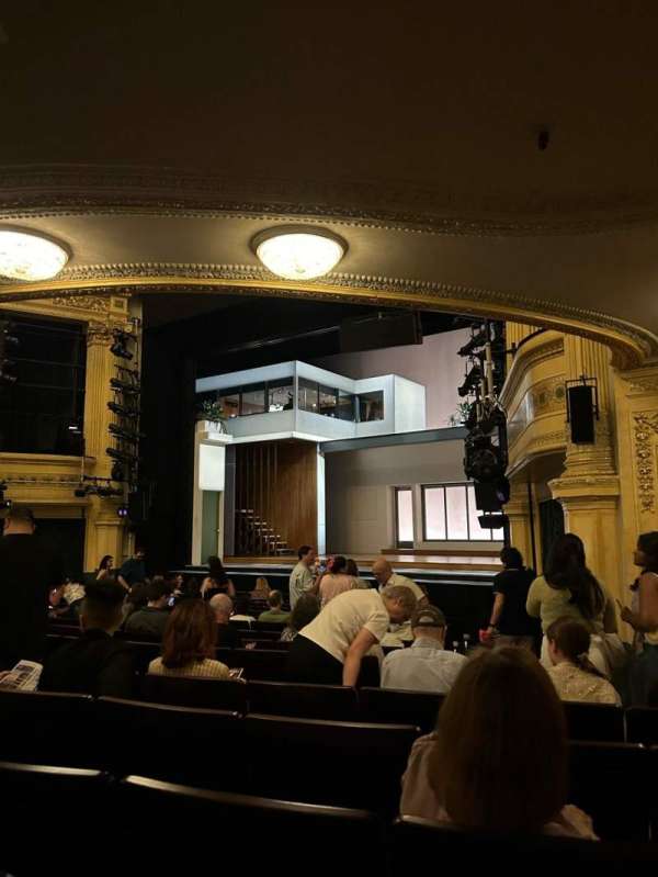 Hudson Theatre, section: Orchestra R, row: Q, seat: 14