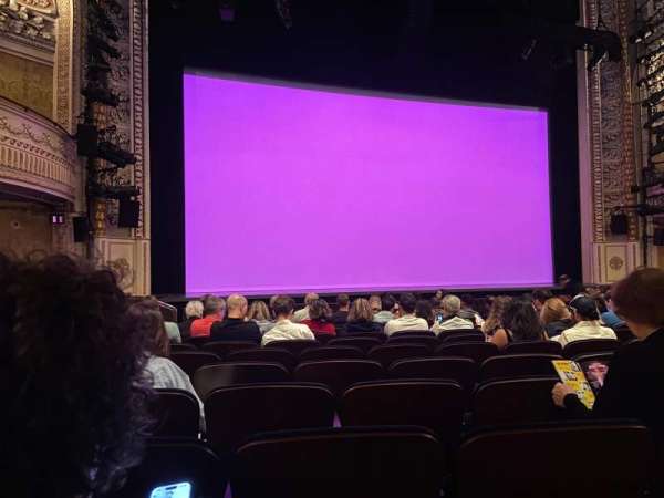 Palace Theatre, Broadway, section: Orchestra L, row: M, seat: 121