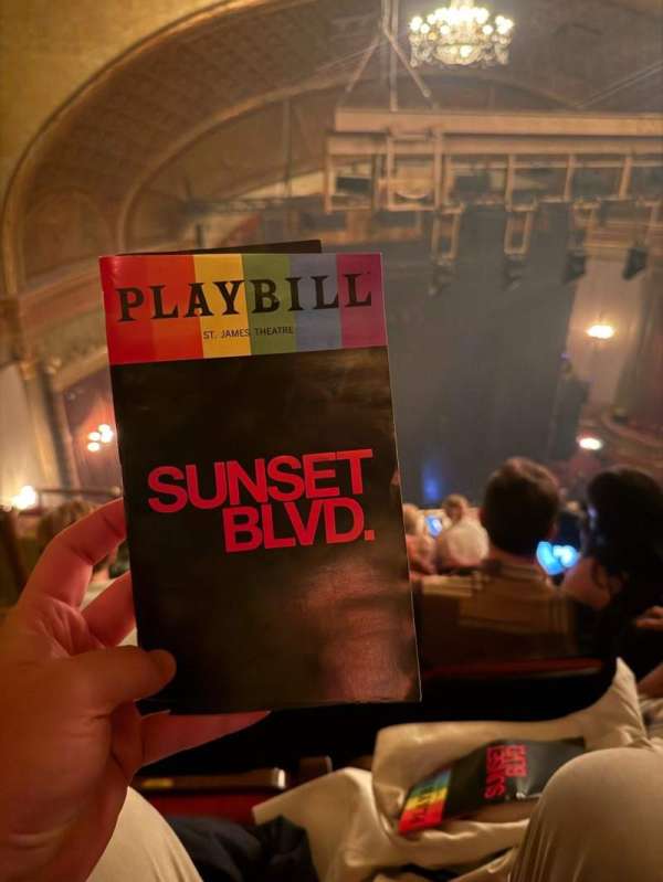 St. James Theatre, section: Balcony L, row: F, seat: 21
