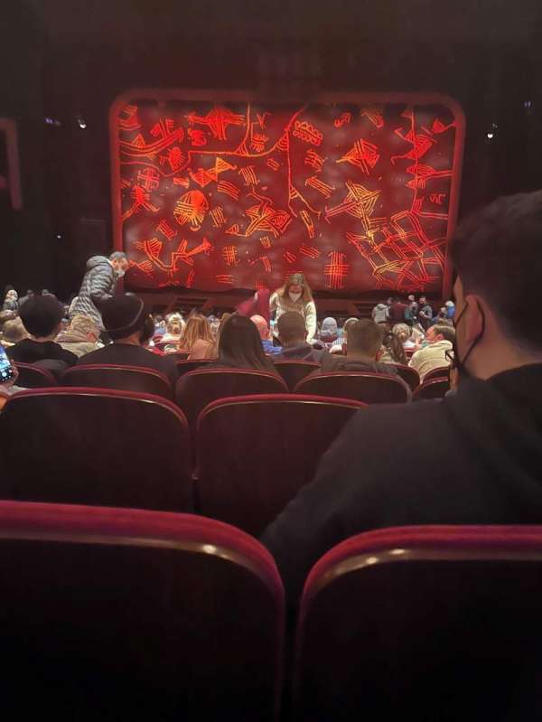 Minskoff Theatre, section: orchestra c, row: X, seat: 116