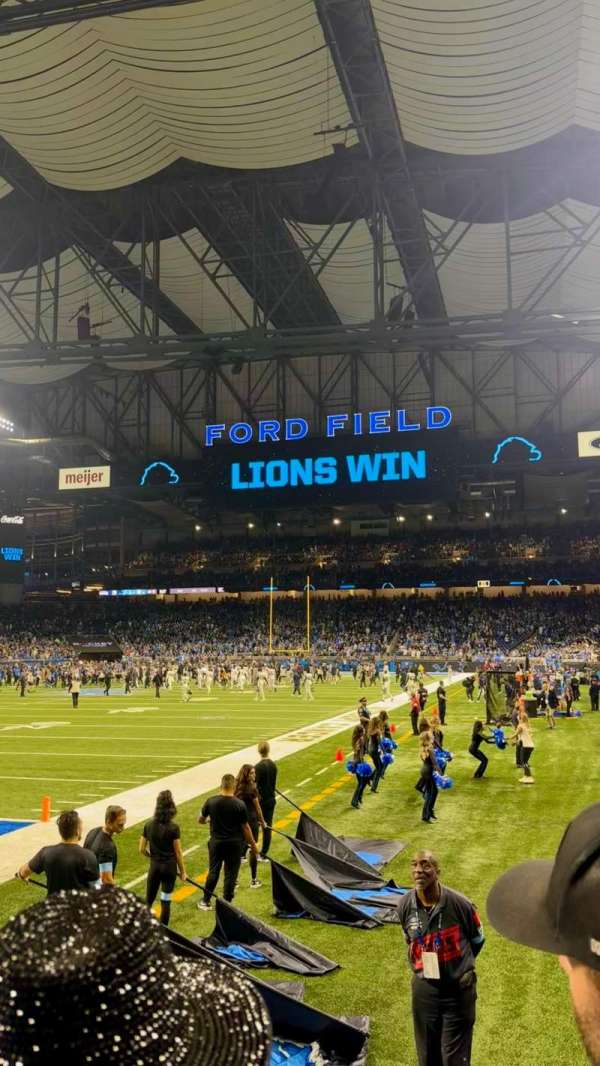 Ford Field, section: 120, row: 2, seat: 7