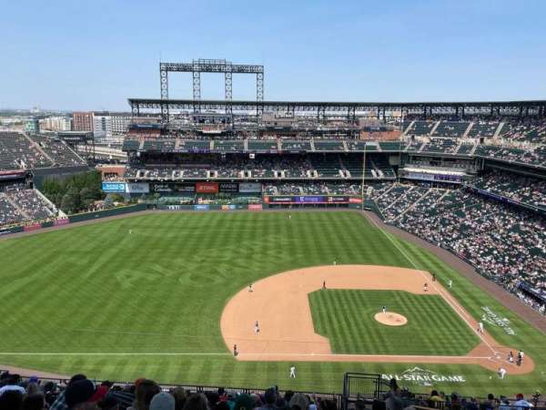Coors Field, section: U340, row: 25, seat: 3