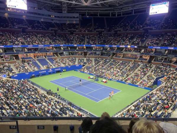 Arthur Ashe Stadium, section: 115, row: E, seat: 3