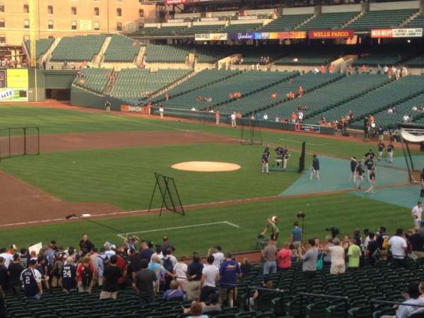 Oriole Park at Camden Yards, section: 55, row: 1, seat: 10