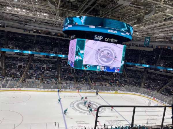 SAP Center, section: 202, row: 3, seat: 10