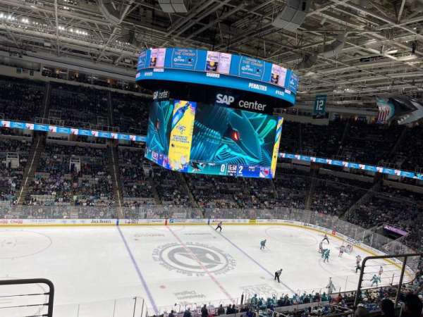 SAP Center, section: 202, row: 5, seat: 17