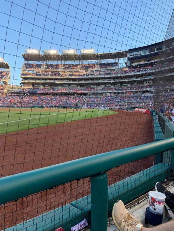 Nationals Park, section: 110, row: A, seat: 5