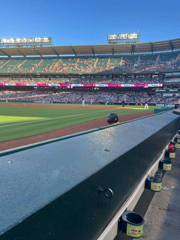 Angel Stadium, section: 107, row: A, seat: 9