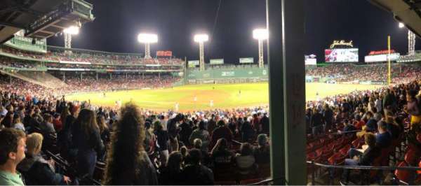 Fenway Park, section: Grandstand 14, row: 4, seat: 5