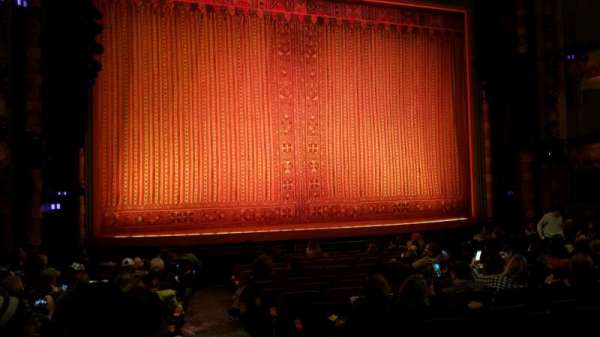 New Amsterdam Theatre, section: Orchestra L, row: P, seat: 1