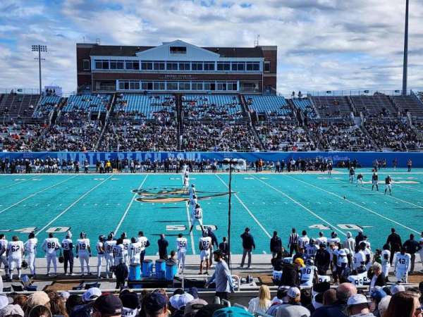 Brooks Stadium, section: 124, row: R, seat: 1
