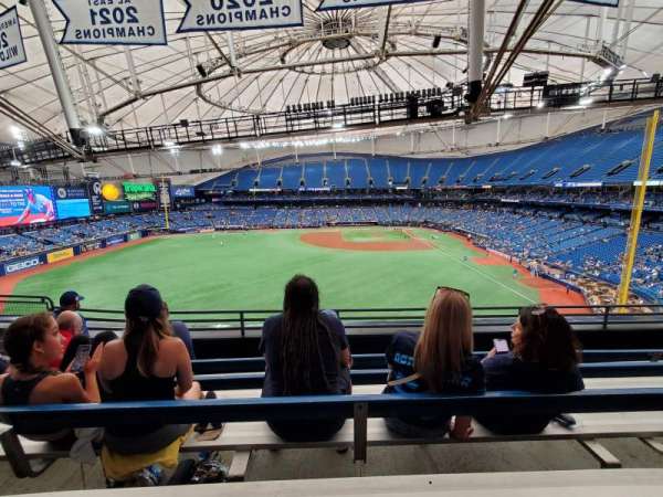 Tropicana Field, section: 349, row: E, seat: 9