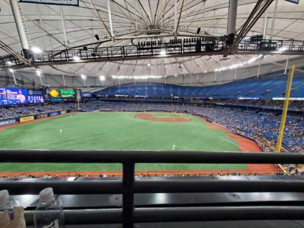 Tropicana Field, section: 349, row: A, seat: 6