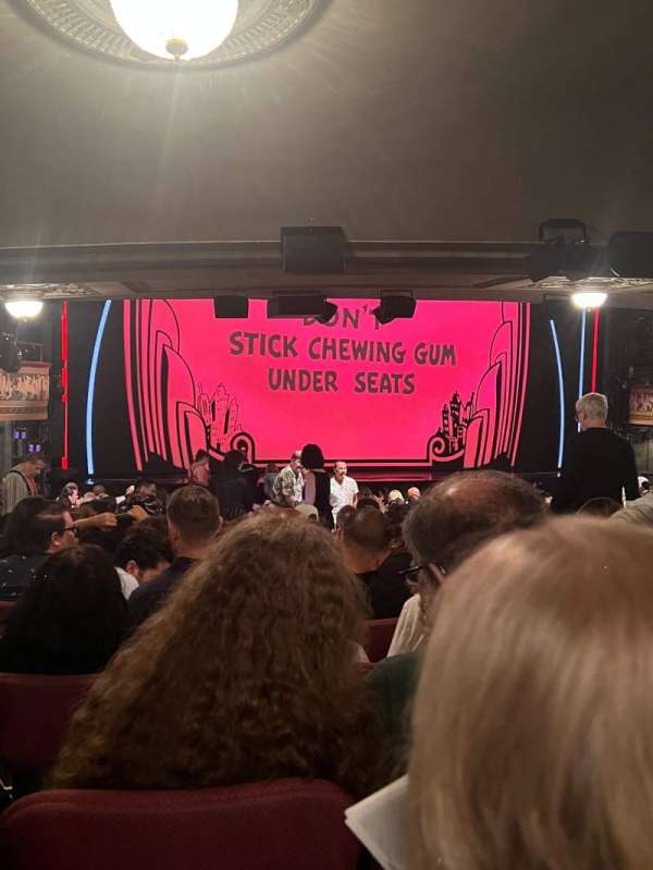 Broadhurst Theatre, section: Orchestra C, row: T, seat: 13
